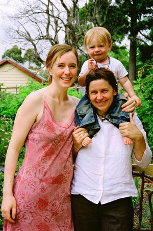 Lesbian couple with child, photo my Michaela Olijnyk